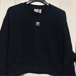 Adidas  Black and White Logo Sweatshirt